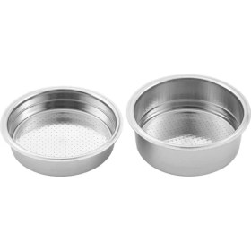 Resim Teedoo 2 Adet 51 mm Paslanmaz Çelik Kahve Makineleri Basınçlı Filtre Sepeti Toz Sepeti Kahve Dipsiz Portafilter Filtresi (Yurt Dışından) 