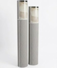 Resim Pencereli Halı Hurcu Gri Çizgili – Fermuarlı Toz Geçirmez Organizer Hurç, Büyük Kapasiteli Saklama Torbası (1 Adet) (6m² 38x210 Cm) 