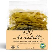 Resim BONATELLİ Organik Yeşil Mercimek Çubuk Makarna 400g 