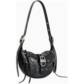 Resim Jw Pei Tessa Shoulder Bag Vegan Deri Ayarlanabilir Askılı Kadın Omuz Çantası Siyah 