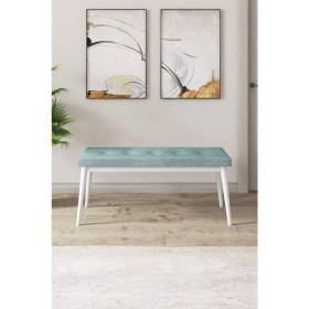 Resim Canisa Concept Arwen Serisi Bench, Gürgen Tam Isleket, 1.sınıf Babyface Kumaş , Beyaz Ayak 
