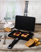 Resim COOKCASE Lüx Ocak Üstü Tost Makinesi - Iç Dış Granit 