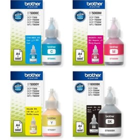 Resim Brother Bt6000 Bk Bt-5000c-5000y-5000m Dcp-t700w 4 Renk Orjinal Kartuş Takımı 