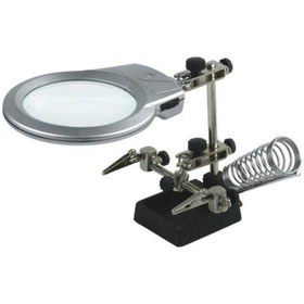 Resim Havya Stand Pcb Tutucu Mg16129/b Masa Üstü Ledli Mini Büyüteç 