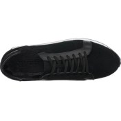 Resim Costo Shoes HKN141 Siyah Dana Süet Deri Erkek Spor Ayakkabı Hafif Termo Taban Rahat Geniş Kalıp Şık Tasarım 