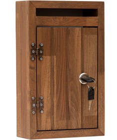 Resim ARDEKS Dekoratif Ahşap Posta Kutusu 