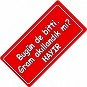 Resim Bugün De Bitti Yazılı Sök-tak-pratik Vantuzlu Yeni Nesil Dekor Pl 