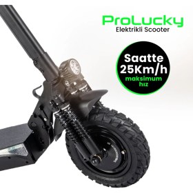 Resim Prolucky Extreme Çift Motorlu ve Çift Süspansiyonlu Elektrikli Scooter 
