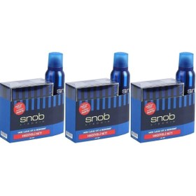 Resim Snob Classic Edt Parfüm 100 ml Ve Classic Deodorant 150 ml 3 Adet 