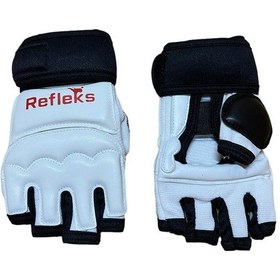 Resim Refleks Spor Taekwondo Eldiveni & Tekvando Eldiveni Beyaz 