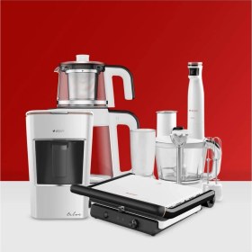 Resim Arçelik Resital Elektrikli Çeyiz Seti Beyaz Zarif Tasarım ve Kullanıcı Dostu Özellikler 4'lü 