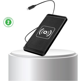 Resim Kanonik Education Manyetik Kablosuz Şarj Pedi 15W Hızlı Şarj Kaymaz Silikon Qi Destekli 