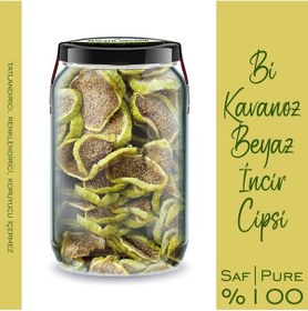 Resim Zencefil Organik İncir Cips Beyaz İncir Cipsi Bi Kavanoz 660 G 