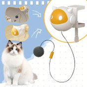 Resim Kedi Oyuncak Topu, Şarj Edilemeyen AAA Pil Gücü, Otomatik Dinlenme Modu, Kedi Şekilli Tasarım, Av İncilini Tetikleyen, Pil Dahil Değil, Kedi Oyuncak | Kedi Şekilli Oyuncak | Dayanıklı Kedi Oyuncak 