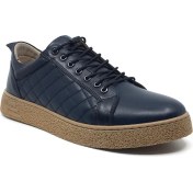 Resim Goldbrand %100 Hakiki Deri Erkek Kışlık Rahat Günlük Casual Süs Bağcıklı Yeni Sezon Sneaker Ayakkabı 40-44 