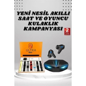 Resim Nemere 7 Kordonlu Akıllı Saat ve Kulaklığı Anc Özelliği Kulak Içi Mikrofonlu Sesli Görüşme Nem 