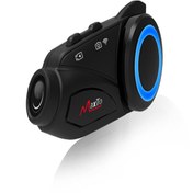 Resim ULTRATEKNO Yeni Sürüm Maxto M3 intercom 360 Derece Dönen Kask Klipsli Kameralı Motosiklet Kask İntercomu 