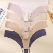 Resim 5'li Set - Sonbahar ve Kış Düz Renk Kadın Külotları, Kenar Kesilmeyen, Rahat ve İz Bırakmayan Tek Parça Kadın Tanga, V-Sıkılaştırıcı Bel, Baş Orta Bel Elastik Kadın Tanga 