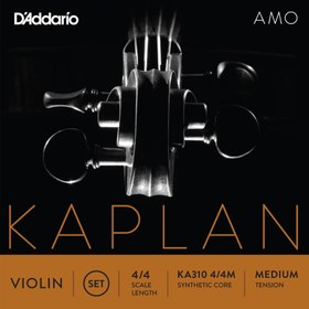 Resim D'Addario KA310 Kaplan Amo 4/4 Tam Boy Keman Tel Seti - Medium Tansiyon (Profesyonel) | Sentetik Çekirdek, Sıcak ve Zengin Ton Karakteri, Hızlı Akort Stabilitesi ve Geniş Dinamik Aralık 