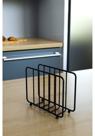 Resim Karteya Lüx 4lü Servis Sunum Seti Ve Ekmek Sepeti Havluluk Peçetelik Nihale Ekmeklik Siyah Paslanmaz Siyah 