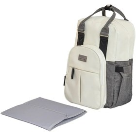 Resim Luca Bebek Bakım Çantası, Çok Cepli, Termal Bölmeli, Su Geçirmez, PU Deri Fermuar ve Kulplu 