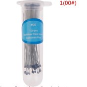 Resim Mingjin Shop 1 No.1 Stili Böcek Ecimen Iğne Paslanmaz Çelik Okul Laboratuvarı Entomoloji Vücut Diseksiyon Böcek Iğnesi Plastik Kutu ile (Yurt Dışından) 