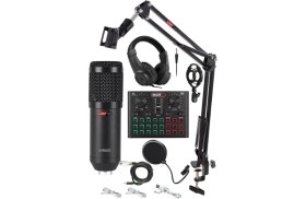 Resim BM800 Live Head Set Efektli Ses Kartı Mikrofon Kulaklık Stand Kayıt Canlı Yayın Seti (Pc ve Telefon) 