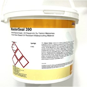 Resim Masterseal 390 - Likit Membran 5 Kg Akrilik Reçine Esaslı, Uv Dayanımlı Su Yalıtım Malzemesi 