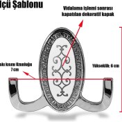 Resim Badem10 Nobel Seçil Vestiyer Duvar Askısı Dolap Elbise Askılığı Krom Askı 4 Adet 