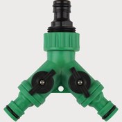 Resim Hızlı Bağlantı ve Akış Kontrolü ile Y-Tipi Hortum Bölücü - 3/4" Kadın Konumlama, Dayanıklı Plastik Bahçe Sulama Sistemi, Sulama, Seralar, Açık Sulama, Bahçe Sulama Sistemi, Şık Tasarım, Sağlam İnşaat 