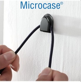Resim Microcase 8'li Mini Araç İçi Ev Ve Ofis İçin Kendinden Yapışkanlı Çok Amaçlı Düzenleyici Kanca Seti Al5365 Siyah 