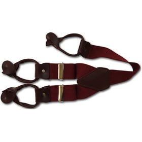 Resim Düğmeli Bordo Pantolon Askısı Bordo 