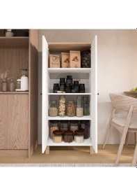 Resim Robin Home Alaska Çok Amaçlı Dolap Mutfak Kiler Erzak Banyo Dolabı Sepet-beyaz Beyaz 