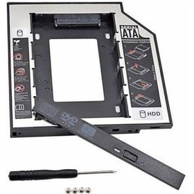 Resim Ssd Caddy 9.5 Mm Dvd To Ssd Kızak 2 Hdd Bağlama 