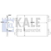 Resim KALE 342830 Klima Radyatoru Kondenser (Renault: Megane I Scenic I /Dacia: Logan Sandero Duster 1.6 16V-1.5Dci 8200182361 (WF183172) 