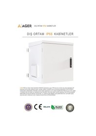 Resim Ager 12u 600x600 Ag-ot12u6060b2-d-a-m1-12u6060 Montajlı Outdoor Duvar Tipi Tek Cidarlı Kabinet On Metal Kapakd-b2 7035 Dıs Ortam 