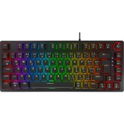 Resim Rampage Enıgma Rgb Aydınlatmalı Red Switch Tam 1800 Kompakt Dizilim Gaming Mekanik Oyuncu Klavyesi 
