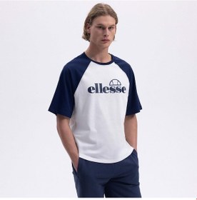 Resim Ellesse Em009-2-sgr Bisiklet Yaka Erkek T-shirt - Beyaz / Gri 