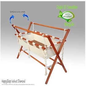 Resim Organik Beşik - Şipşak Topla Katla Sallanır - Anne Yanı W3 Ekru 