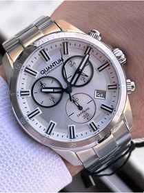 Resim Quantum Sapphire Cam Çelik Kordon İç Kadran Fonksiyonları Aktif 10 Atm Erkek Kol Saati Epwg1159.330 Gümüş 