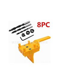 Resim Reedark Ahşap Bağlantı Delik Konumlandırıcı Seti - Ahşapçılık Aleti 8 Parça Sarı - Kolay Kullanıma Uygun Dayanıklı Malzeme 