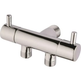 Resim Ufak Tefek Şeyler Çift Çıkışlı Dual Lüx Taharet Musluğu Krom Malzeme ile Ergonomik Tasarım 