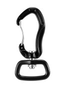 Resim Youtek Alüminyum 7075 Kayar D-ring Kilitli Krabiner, 200kg Dayanım, 360 Döner, Çanta/çadır/evcil Hayvan İçi, Siyah 