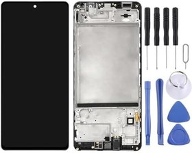 Resim Samsung M51 Uyumlu Lcd Ekran Dokunmatik Full Çıtalı Oled SM-M515 
