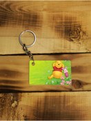 Resim Panorama Ajans Winnie The Pooh Nostalji Çizgi Film Animasyon Retro Ince Metal Anahtarlık 