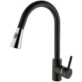 Resim Venita Efsun Çift Fonksiyonlu Spiralli Mutfak Bataryası Siyah 