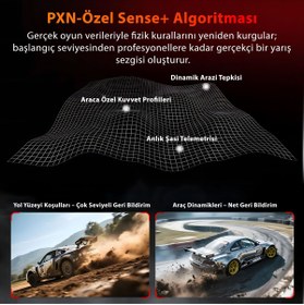 Resim pxn VD6 Direct Drive Yarış Direksiyon Seti Bundle - 6Nm Servo Motor - PC ve Laptop Uyumlu 