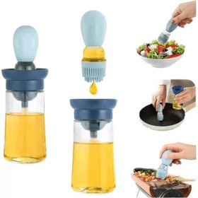 Resim Royaleks Hazneli Silikon Uçlu Cam Yağdanlık Sirke Yağ Yumurta Ve Sos Fırçası Asorti 