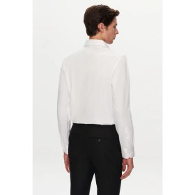 Resim D'S Damat Ds Damat Slim Fit Beyaz Düz Nano Care Gömlek 4HE02SG00139M 