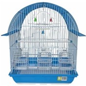 Resim Nanbell 3 Yemlik Sürgülü Izgaralı İthal Kuş Kafesi 37x28x48cm 